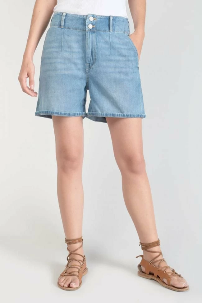 LE TEMPS DES CERISES Short Sydney En Jeans Bleu Clair 1 LE TEMPS DES CERISES Short Sydney En Jeans Bleu Clair
