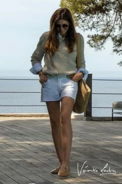 LE TEMPS DES CERISES Short Court Véronika En Jeans Blanc By Véronika Loubry -Le Temps des Cerises Soldes Magasin 231 jfvero000wblave 1001 imaged1