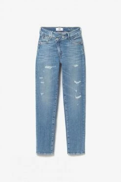 LE TEMPS DES CERISES Zep Pulp Regular Taille Haute 7/8ème Jeans Destroy Bleu N°4 -Le Temps des Cerises Soldes Magasin 231 jfzep000w9090 3001 imaged8