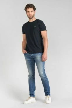 LE TEMPS DES CERISES Barnabe 700/11 Adjusted Jeans Destroy Bleu N°3