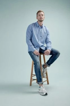 Le Temps des Cerises Soldes Magasin 35 LE TEMPS DES CERISES Camoins 700/11 Adjusted Jeans Destroy Bleu N°3