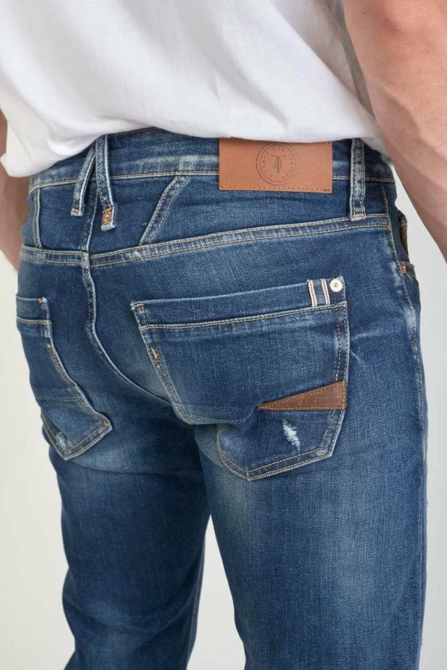 LE TEMPS DES CERISES Camoins 700/11 Adjusted Jeans Destroy Bleu N°3 4 LE TEMPS DES CERISES Camoins 700/11 Adjusted Jeans Destroy Bleu N°3 – Image 4