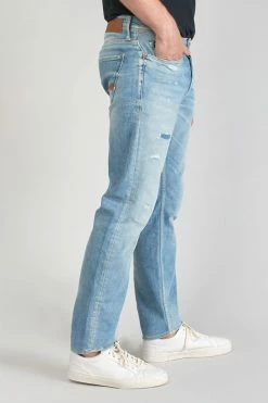 LE TEMPS DES CERISES Basic 700/17 Relax Jeans Destroy Bleu N°5 -Le Temps des Cerises Soldes Magasin 231 jh717basw4082 3001 imaged4