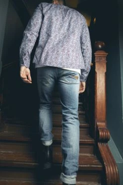 LE TEMPS DES CERISES Basic 700/17 Relax Jeans Destroy Bleu N°3