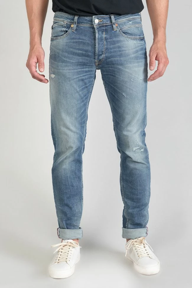LE TEMPS DES CERISES Basic 700/17 Relax Jeans Destroy Bleu N°3 5 LE TEMPS DES CERISES Basic 700/17 Relax Jeans Destroy Bleu N°3 – Image 5