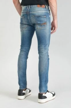 LE TEMPS DES CERISES Perier 900/16 Tapered 7/8ème Jeans Destroy Vintage Bleu N°4 -Le Temps des Cerises Soldes Magasin 231 jh916perw4077 3001 imaged5