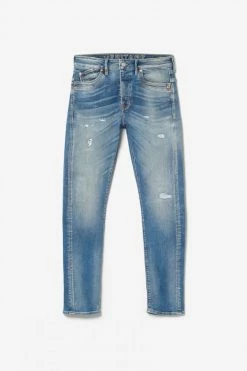 LE TEMPS DES CERISES Perier 900/16 Tapered 7/8ème Jeans Destroy Vintage Bleu N°4 -Le Temps des Cerises Soldes Magasin 231 jh916perw4077 3001 imaged8