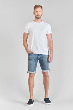 LE TEMPS DES CERISES Bermuda Jogg Oc Bleu Délavé -Le Temps des Cerises Soldes Magasin 231 jhjoggocw5154 3001 imaged5