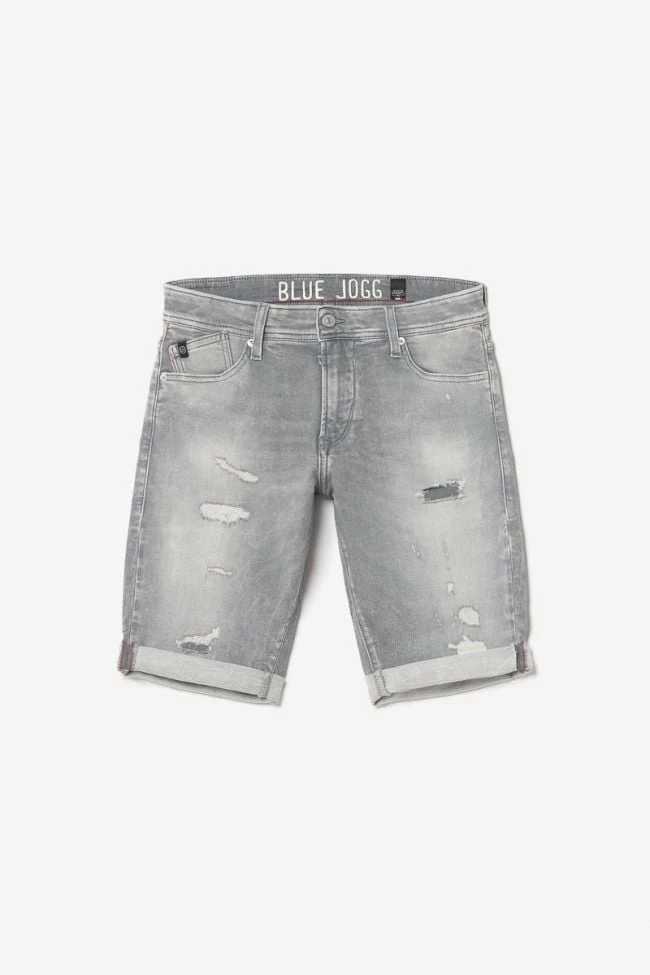 LE TEMPS DES CERISES Bermuda Jogg Oc Gris Délavé Destroy 7 LE TEMPS DES CERISES Bermuda Jogg Oc Gris Délavé Destroy – Image 7