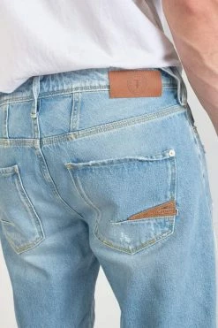 LE TEMPS DES CERISES Bermuda Laredo En Jeans Bleu Clair Délavé Destroy -Le Temps des Cerises Soldes Magasin 231 jhlaredow4084 3001 imaged2