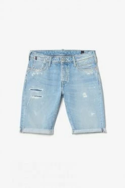 LE TEMPS DES CERISES Bermuda Laredo En Jeans Bleu Clair Délavé Destroy -Le Temps des Cerises Soldes Magasin 231 jhlaredow4084 3001 imaged8