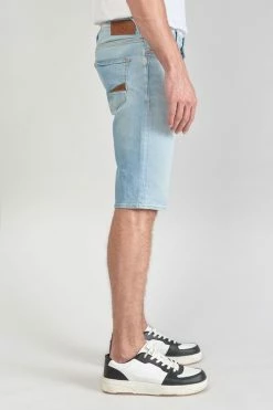 LE TEMPS DES CERISES Bermuda Laredo En Jeans Bleu Clair Délavé -Le Temps des Cerises Soldes Magasin 231 jhlaredow4085 3001 imaged4