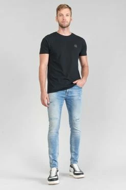 LE TEMPS DES CERISES Power Skinny 7/8ème Jeans Destroy Bleu N°4