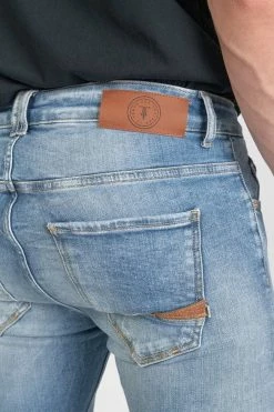 LE TEMPS DES CERISES Power Skinny 7/8ème Jeans Destroy Bleu N°4 -Le Temps des Cerises Soldes Magasin 231 jhpowercw6039 3001 imaged2