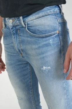 LE TEMPS DES CERISES Power Skinny 7/8ème Jeans Destroy Bleu N°4 -Le Temps des Cerises Soldes Magasin 231 jhpowercw6039 3001 imaged6