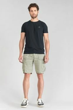 LE TEMPS DES CERISES Bermuda En Lin Rocca Vert Amande -Le Temps des Cerises Soldes Magasin 231 phrocca00wpig 1043 imaged2