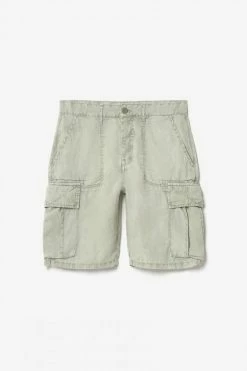 LE TEMPS DES CERISES Bermuda En Lin Rocca Vert Amande -Le Temps des Cerises Soldes Magasin 231 phrocca00wpig 1043 imaged8