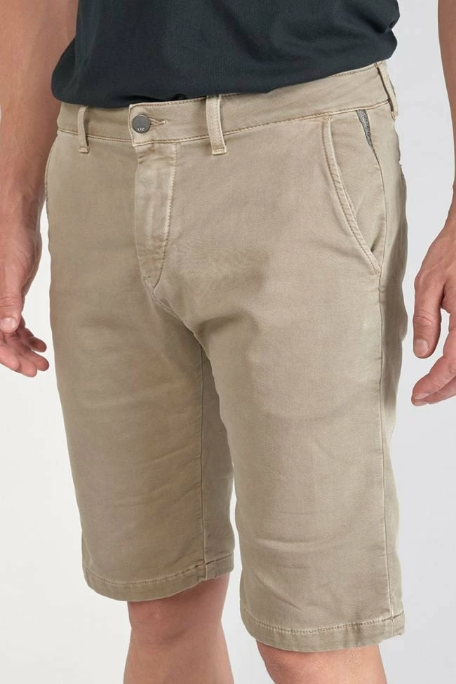 LE TEMPS DES CERISES Bermuda Chino Jogg Swoop Beige Sable 3 LE TEMPS DES CERISES Bermuda Chino Jogg Swoop Beige Sable – Image 3