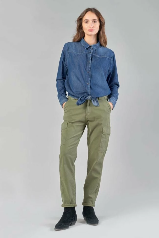 LE TEMPS DES CERISES Chemise Courte Felixa En Jeans Bleu 2 LE TEMPS DES CERISES Chemise Courte Felixa En Jeans Bleu – Image 2