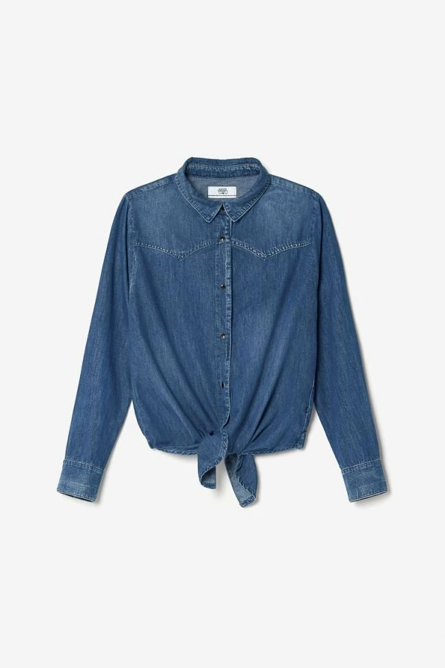 LE TEMPS DES CERISES Chemise Courte Felixa En Jeans Bleu 8 LE TEMPS DES CERISES Chemise Courte Felixa En Jeans Bleu – Image 8