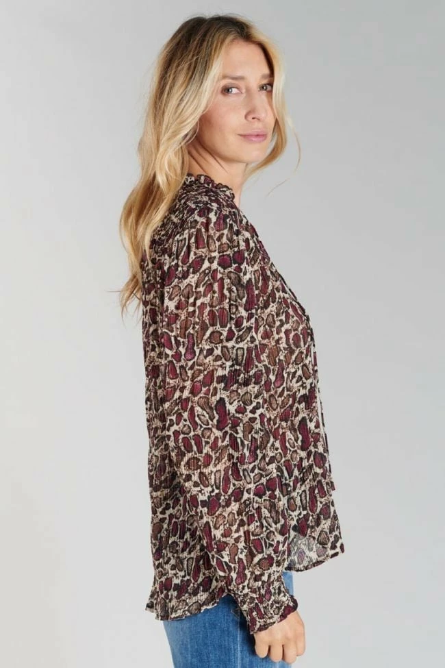 LE TEMPS DES CERISES Blouse Janek à Motif Serpent 3 LE TEMPS DES CERISES Blouse Janek à Motif Serpent – Image 3