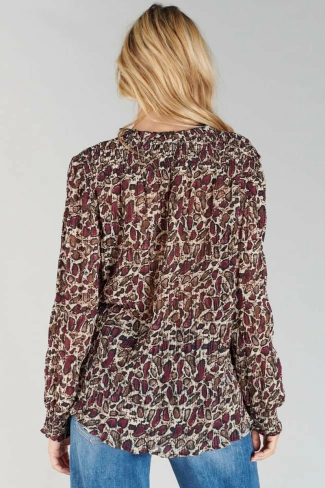 LE TEMPS DES CERISES Blouse Janek à Motif Serpent 4 LE TEMPS DES CERISES Blouse Janek à Motif Serpent – Image 4