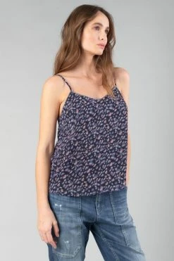 LE TEMPS DES CERISES Caraco Vega à Motif Léopard