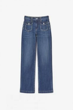 LE TEMPS DES CERISES Ben Pulp Flare Taille Haute Jeans Bleu N°2