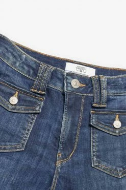 LE TEMPS DES CERISES Ben Pulp Flare Taille Haute Jeans Bleu N°2 -Le Temps des Cerises Soldes Magasin 232 gben0000w6090 3001 imaged2