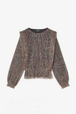 LE TEMPS DES CERISES Blouse Kiannagi à Motif Cachemire Irisée