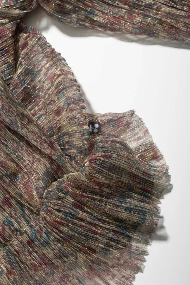 LE TEMPS DES CERISES Blouse Kiannagi à Motif Cachemire Irisée 4 LE TEMPS DES CERISES Blouse Kiannagi à Motif Cachemire Irisée – Image 4