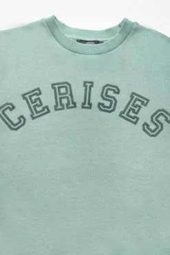 LE TEMPS DES CERISES Sweat Moagi Vert Sauge -Le Temps des Cerises Soldes Magasin 232 gmoagi0000000ml 9797 imaged1