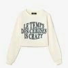 LE TEMPS DES CERISES Sweat Court Molliegi Crème
