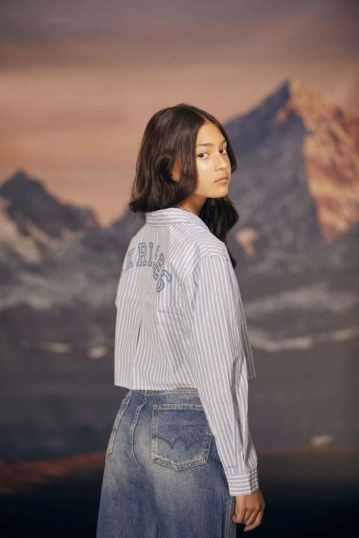 LE TEMPS DES CERISES Chemise Courte Nolagi à Rayures 6 LE TEMPS DES CERISES Chemise Courte Nolagi à Rayures -Le Temps des Cerises Soldes Magasin 232 gnolagi000000ml 3888 image3