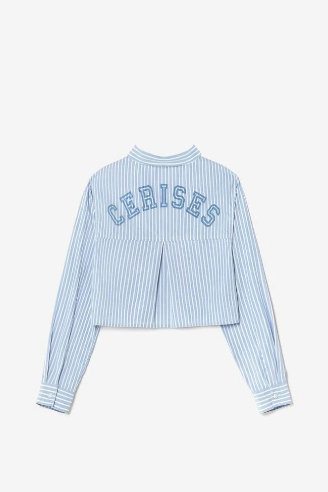 LE TEMPS DES CERISES Chemise Courte Nolagi à Rayures 2 LE TEMPS DES CERISES Chemise Courte Nolagi à Rayures – Image 2