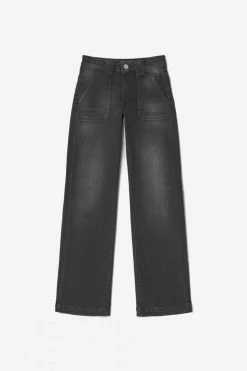 LE TEMPS DES CERISES Pulp Flare Taille Haute Jeans Noir N°1