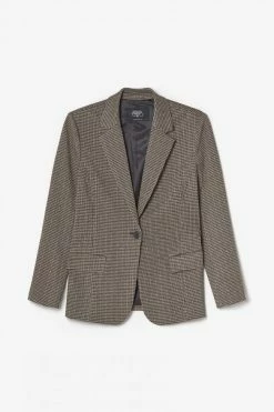 LE TEMPS DES CERISES Veste Blazer Zoyagi à Motif Pied De Poule -Le Temps des Cerises Soldes Magasin 232 gzoyagi000000ml 1004 imaged6