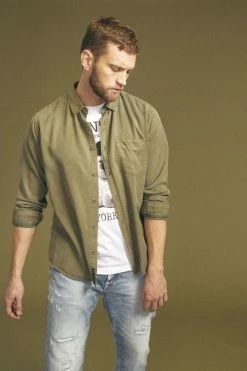 LE TEMPS DES CERISES Chemise Balt Kaki