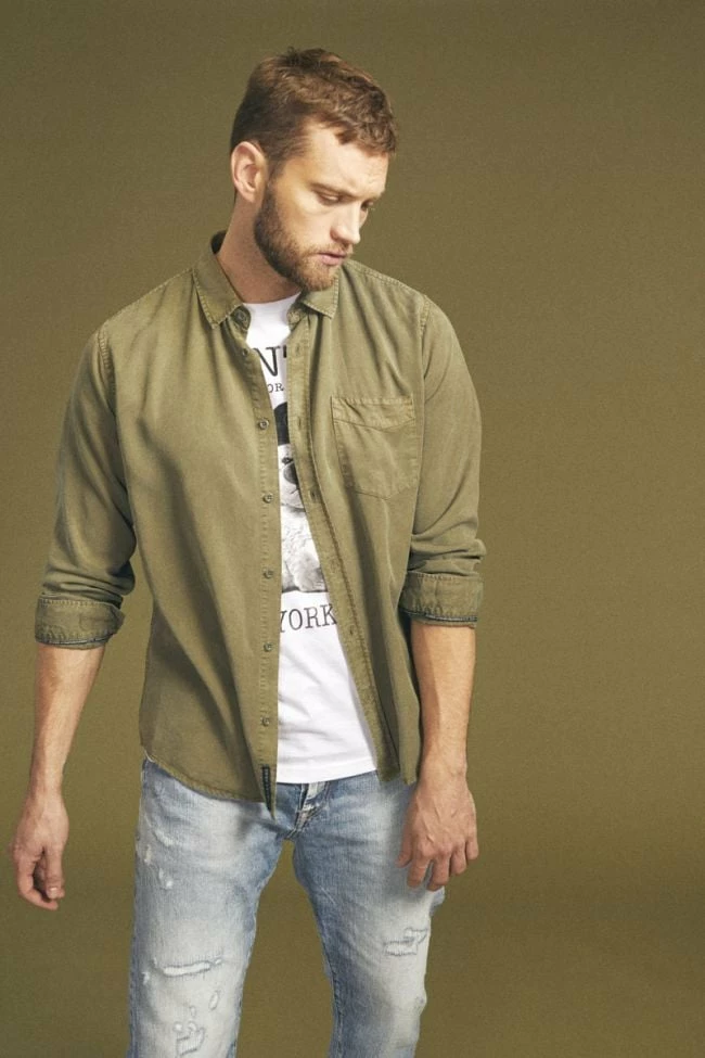 LE TEMPS DES CERISES Chemise Balt Kaki 1 LE TEMPS DES CERISES Chemise Balt Kaki