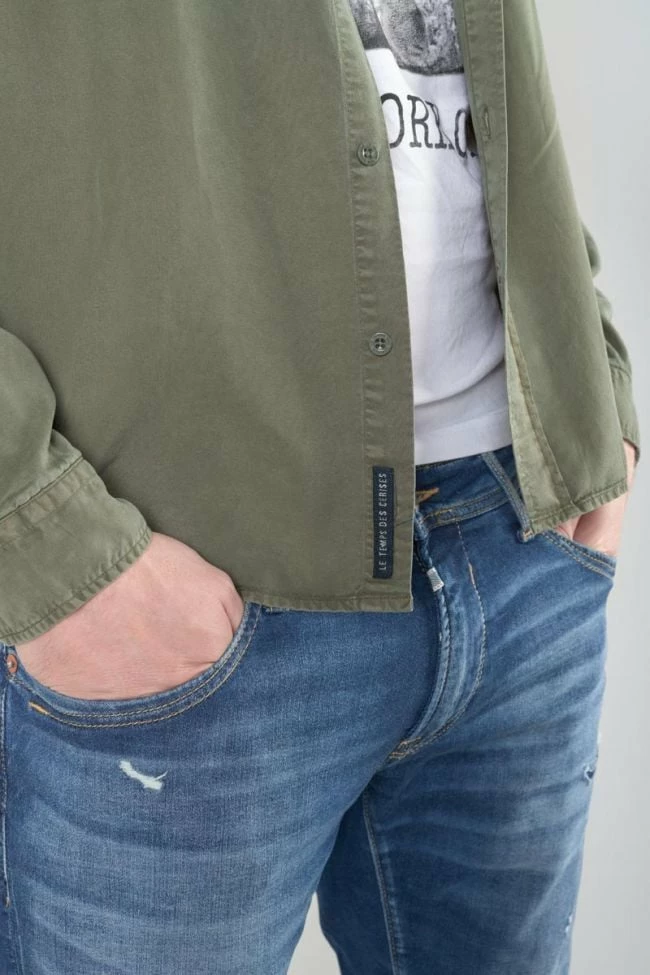 LE TEMPS DES CERISES Chemise Balt Kaki 4 LE TEMPS DES CERISES Chemise Balt Kaki – Image 4