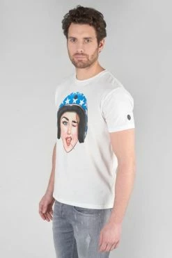 LE TEMPS DES CERISES T-shirt Cram Blanc Imprimé -Le Temps des Cerises Soldes Magasin 232 hcram00000000mc 1001 imaged1