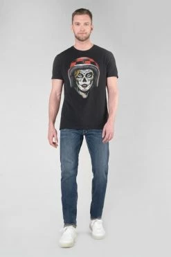 LE TEMPS DES CERISES T-shirt Diarov Noir Imprimé -Le Temps des Cerises Soldes Magasin 232 hdiarov000000mc 0001 imaged4