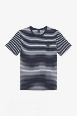 LE TEMPS DES CERISES T-shirt Eliot Marinière -Le Temps des Cerises Soldes Magasin 232 heliot0000000mc 3223 imaged8