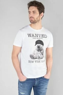 LE TEMPS DES CERISES T-shirt Gaspa Blanc Imprimé -Le Temps des Cerises Soldes Magasin 232 hgaspa0000000mc 1001 imaged6