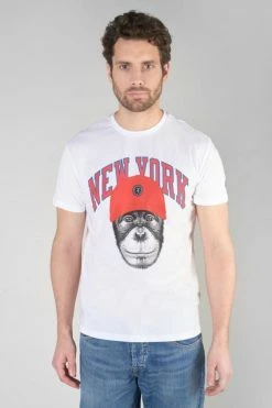 LE TEMPS DES CERISES T-shirt Hira Blanc Imprimé