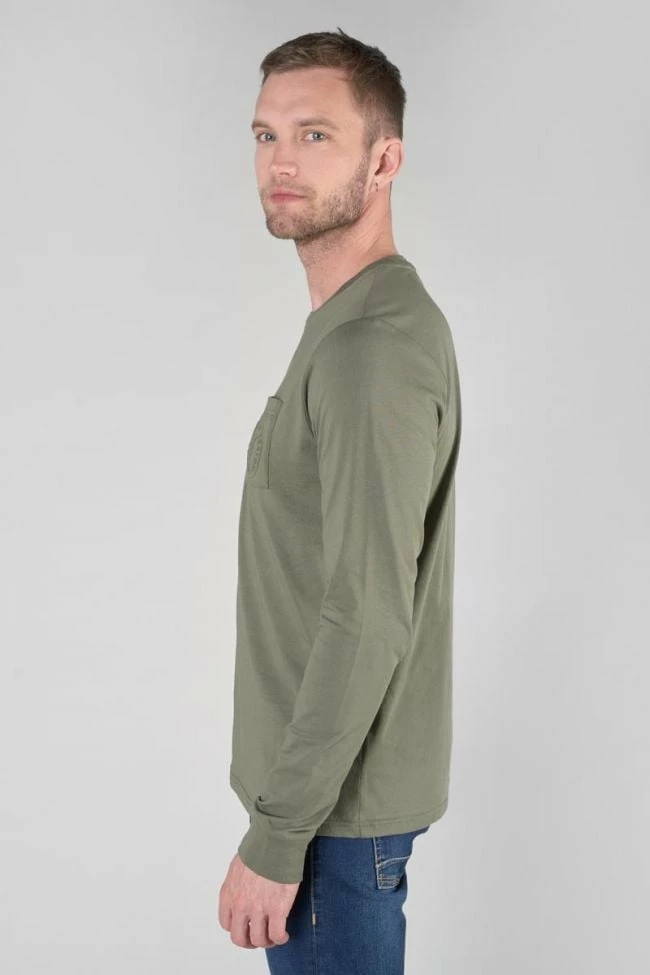 LE TEMPS DES CERISES T-shirt Manches Longues Laia Kaki 4 LE TEMPS DES CERISES T-shirt Manches Longues Laia Kaki – Image 4