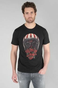 LE TEMPS DES CERISES T-shirt Mura Noir Imprimé