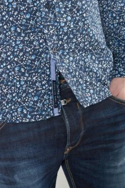 LE TEMPS DES CERISES Chemise Nobel Bleu Marine à Motif Fleuri -Le Temps des Cerises Soldes Magasin 232 hnobel0000000ml 3223 imaged1