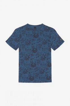 LE TEMPS DES CERISES T-shirt Pagan Bleu à Motif 15 LE TEMPS DES CERISES T-shirt Pagan Bleu à Motif -Le Temps des Cerises Soldes Magasin 232 hpagan0000000mc 3666 imaged8