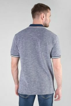 LE TEMPS DES CERISES Polo Polar En Jersey Chiné Bleu Marine -Le Temps des Cerises Soldes Magasin 232 hpolar0000000mc 3666 imaged4